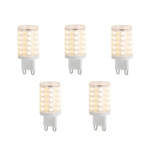 Sada 5 inteligentných stmievateľných LED žiaroviek G9 číra 2,5 W 250 lm 2700-6500 K