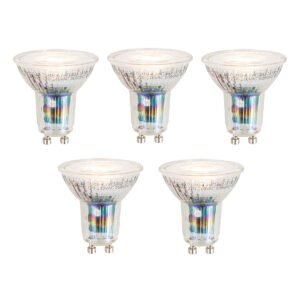 Sada 5 ks Inteligentné stmievateľné LED žiarovky GU10 50 mm Opal 7 W 630 lm 2700 K