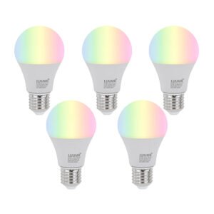 Sada 5 ks E27 Stmievateľné LED žiarovky A60 Opal 9W 806lm 2700-6500K