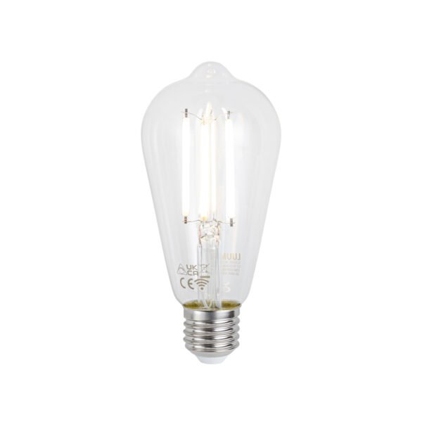 Sada 5 ks Inteligentné stmievateľné LED žiarovky E27 ST64 číre 7W 806lm 2700-6500K - Image 2