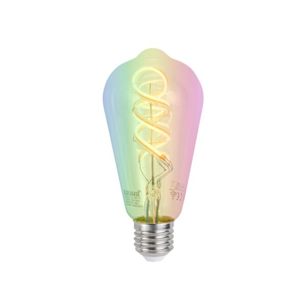 Sada 5 ks Inteligentné stmievateľné LED žiarovky E27 ST64 číre RGBW 4W 250lm 2700K - Image 2