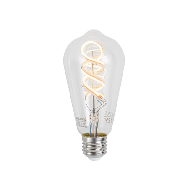 Inteligentné stmievateľné LED žiarovky E27 ST64 číre RGBW 4W 250lm 2700K - Image 2