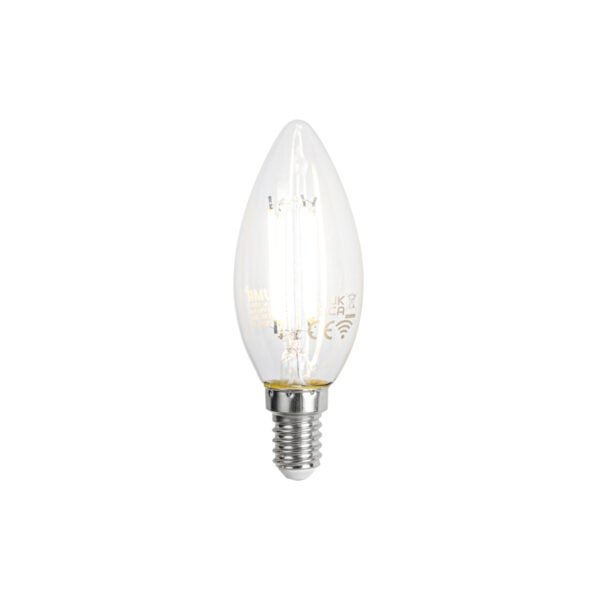 Sada 5 inteligentných LED žiaroviek E14 C35 číra 4,2 W 470 lm 2700 – 6500 K - Image 2