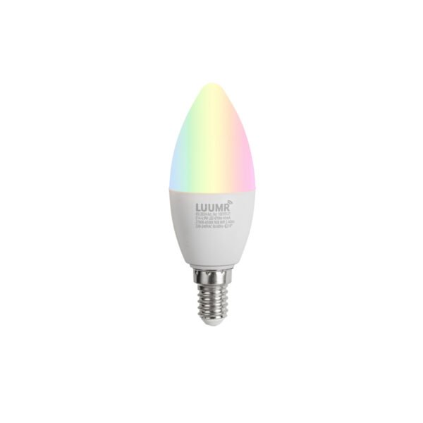 Sada 5 inteligentných LED žiaroviek E14 C37 Opal RGBW 4.9W 470 lm 2700-6500K - Image 2