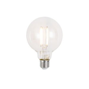 Inteligentná stmievateľná LED žiarovka E27 G95 číra 7W 806lm 2700-6500K