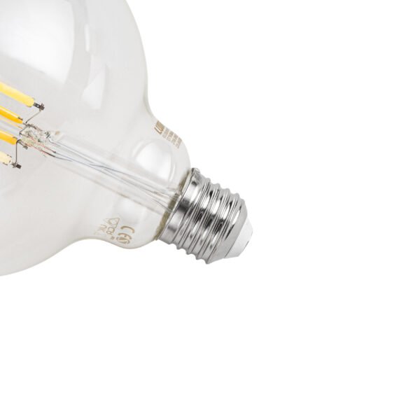 Stmievateľná LED žiarovka E27 G125 číra 7W 806lm 2700-6500K - Image 2