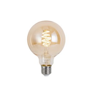 Inteligentná stmievateľná LED žiarovka E27 G95 Jantárová 4,9 W 320 lm 2500 K