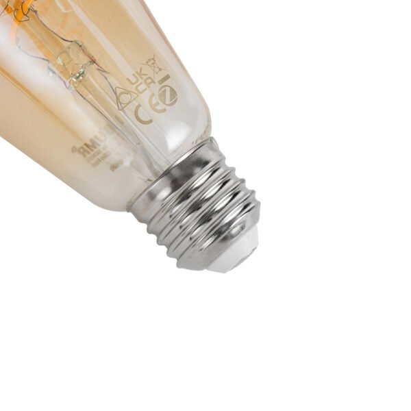 Inteligentná stmievateľná LED žiarovka E27 ST64 Jantárová 4,9 W 320 lm 2500 K - Image 2