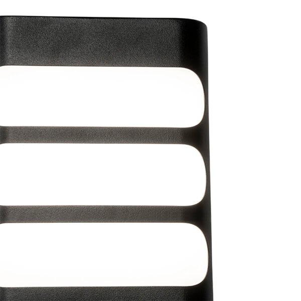 Vonkajšia nástenná lampa čierna vrátane LED s čidlom svetla/tmy - Gaev - Image 2