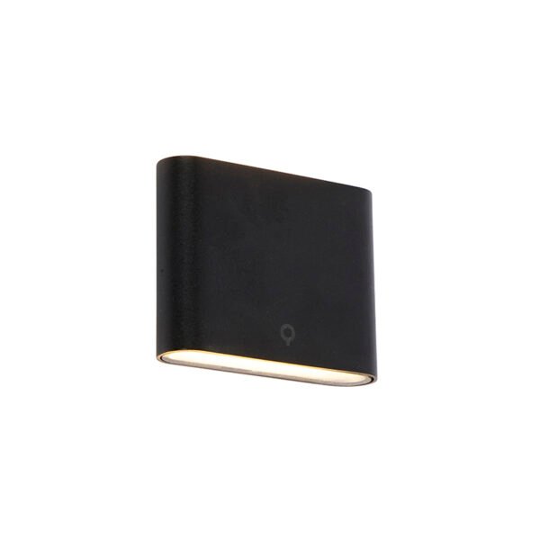 Moderná vonkajšia nástenná lampa čierna 11,5 cm vrátane LED IP65 - Batt