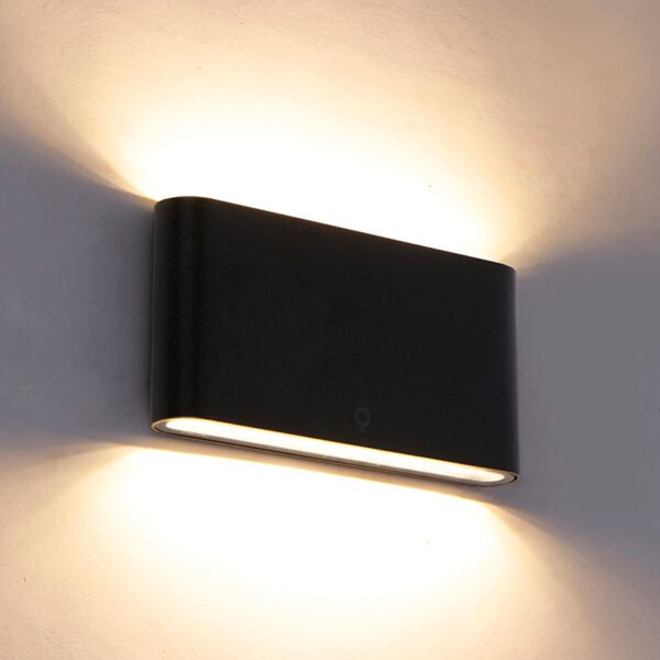 Moderná vonkajšia nástenná lampa čierna 17,5 cm vrátane LED IP65 - Batt - Image 2