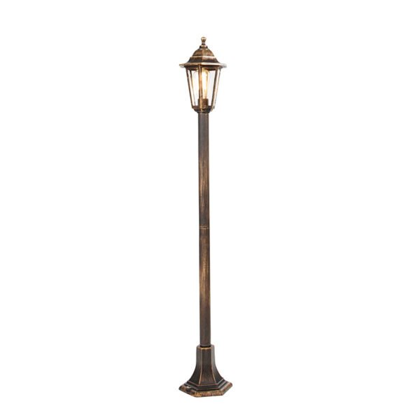 Klasická lampášová lampa starožitné zlato - New Haven