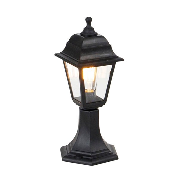 Klasický vonkajší stĺpikový svietidlo čierny 44 cm IP44 - Capital - Image 2