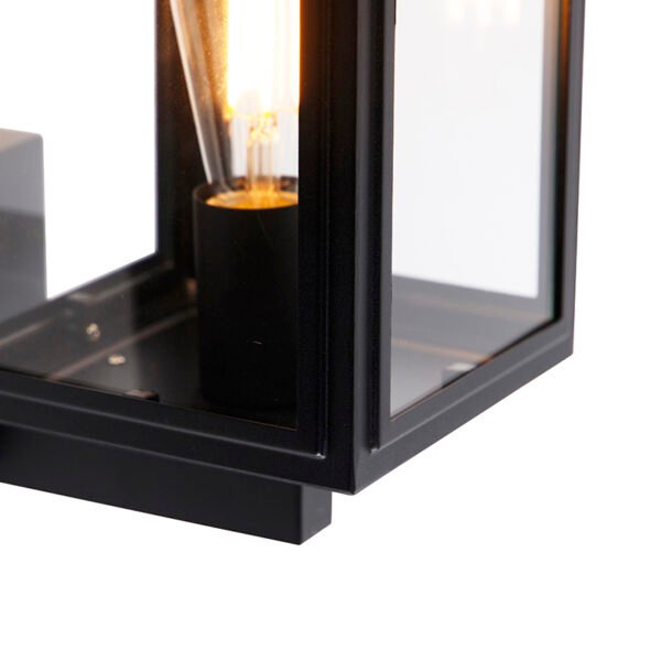 Vidiecka nástenná lampa čierna IP44 - Sutton Up - Image 2