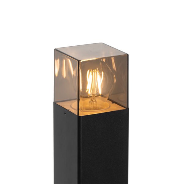 Stojacia vonkajšia lampa čierna 70 cm IP44 s dymovým sklom - Dánsko - Image 2