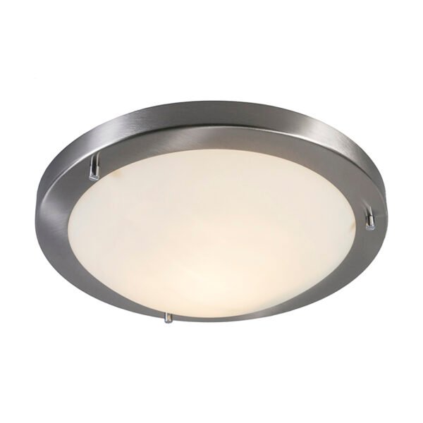 Inteligentné stropné svietidlo oceľové 31 cm vrátane WiFi A60 IP44 - Yuma - Image 2