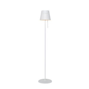 Vonkajšia stojaca lampa biela vrátane LED 3-stupňový stmievač na solár - Ferre
