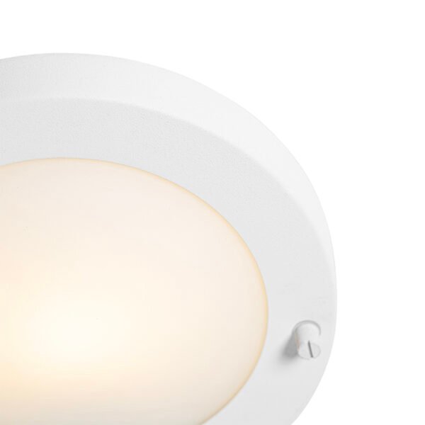 Moderné stropné svietidlo biele 18 cm IP44 - Yuma - Image 2
