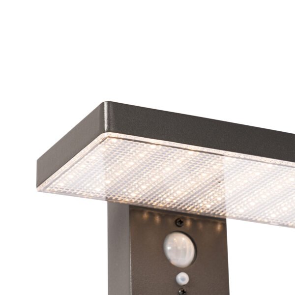 Vonkajší stĺpik tmavosivý 50 cm vrátane LED a solárneho - Sunnie - Image 2