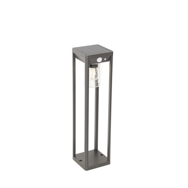 Vonkajšia stojaca lampa tmavosivá 40 cm vrátane LED a stmievateľného svetla na solár - Sonne - Image 2