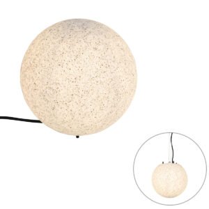Moderná vonkajšia lampa sivá 25 cm IP65 - Nura