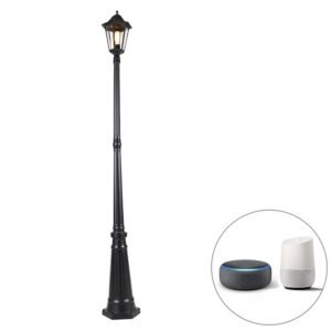 Inteligentná vonkajšia lampa čierna 200 cm IP44 vrátane Wifi ST64 - Havana