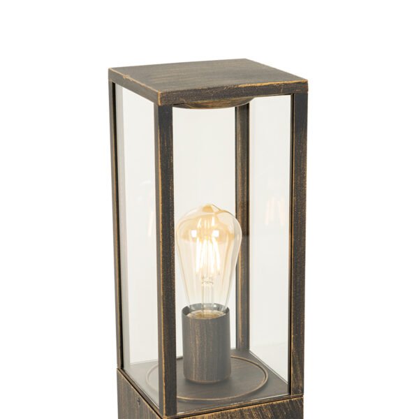 Vintage stojace vonkajšie svietidlo starožitné zlaté 40 cm IP44 - Charlois - Image 2