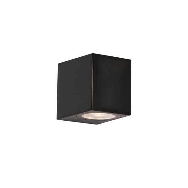Smart buiten wandlamp zwart kunststof incl. Wifi GU10 50mm - Baleno - Image 2
