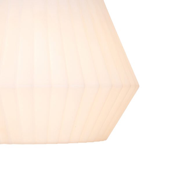 Moderné vonkajšie závesné svietidlo čierne s bielym tienidlom 33 cm IP44 - Robbert - Image 2