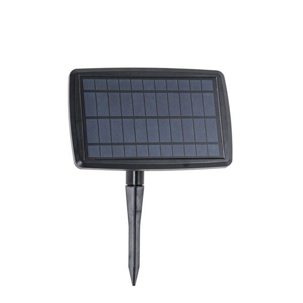 Sada 4 bodových bodových svetiel čiernej farby vrátane solárnej dobíjacej LED IP65 - Garly - Image 2