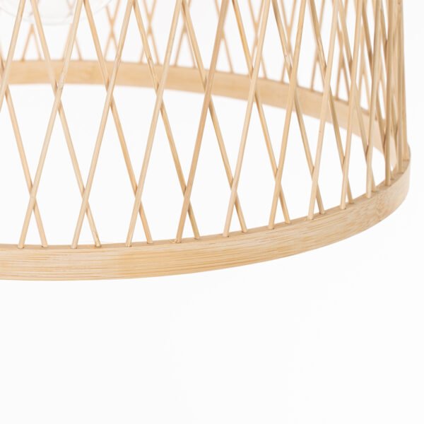 Vidiecka vonkajšia závesná lampa ratanová 40 cm - Calamus - Image 2