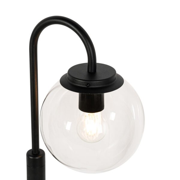 Moderná lampa s lampášom čierna s čírym sklom 104 cm IP44 - Sfera - Image 2