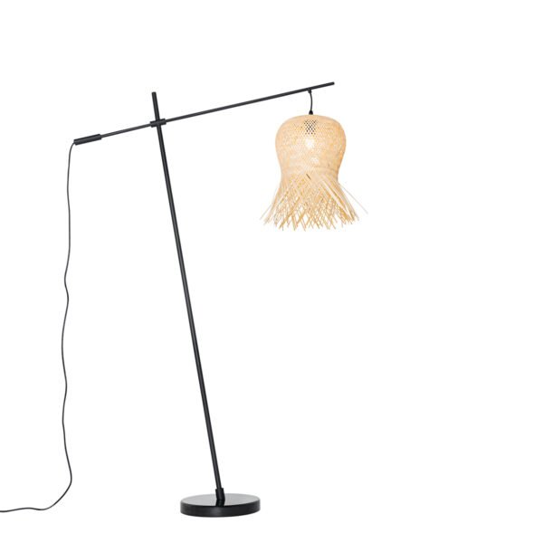 Orientálna vonkajšia stojaca lampa bambus IP44 - Carlos