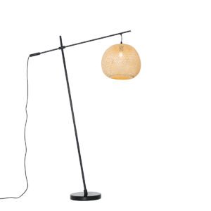 Orientálna vonkajšia stojaca lampa bambus IP44 - Rafael