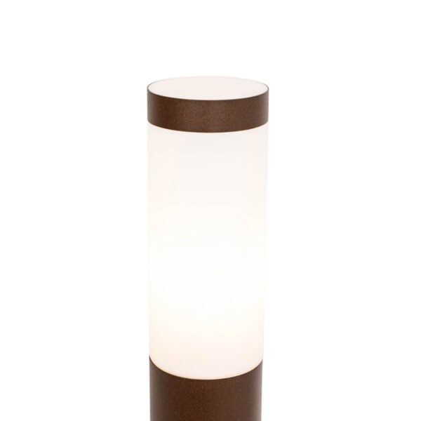 Stožiar vonkajšieho svietidla hrdzavohnedý s opálom 80 cm IP44 - Rox - Image 2