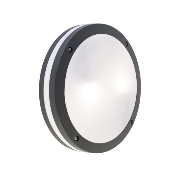 Inteligentné nástenné a stropné svietidlo tmavosivé vrátane Wifi A60 - Glow - Image 2