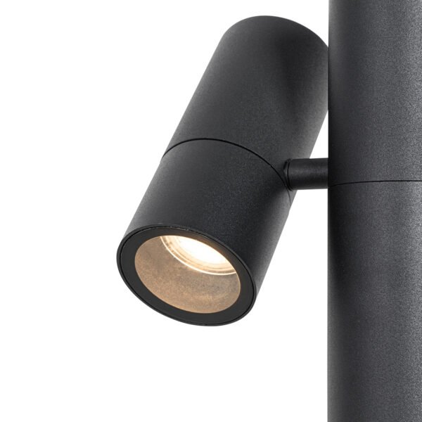 Stojaca vonkajšia lampa čierna 50 cm 2-svetlá nastaviteľná - Duo - Image 2
