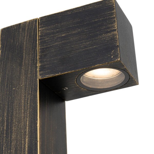 Priemyselná stojaca vonkajšia lampa starožitné zlato 80 cm IP44 - Baleno - Image 2