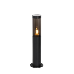 Moderné vonkajšie stĺpové svietidlo čierne 45 cm IP44 - Rox
