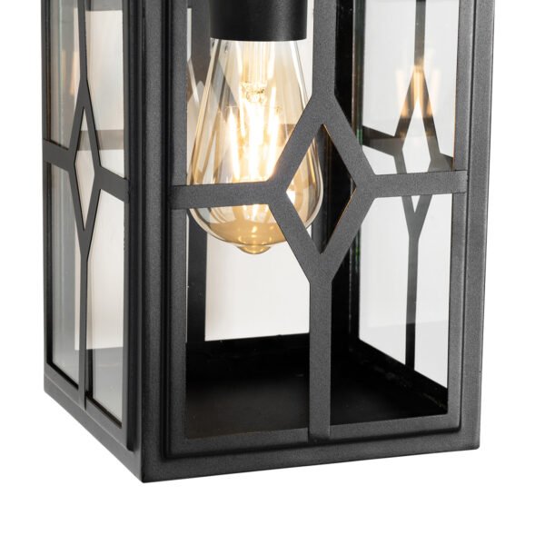 Klasická vonkajšia nástenná lampa čierna IP44 - Dover - Image 2