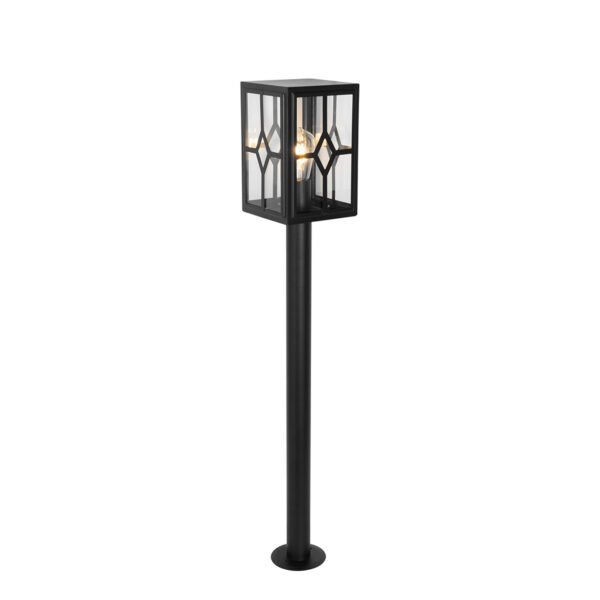 Klasická vonkajšia stojaca lampa čierna 100 cm IP44 - Dover