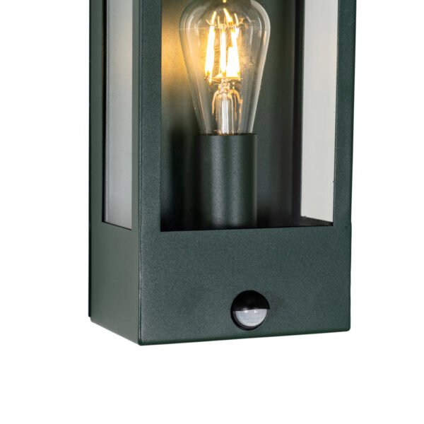 Vonkajšia nástenná lampa tmavozelená s pohybovým senzorom IP44 - Rotterdam - Image 2