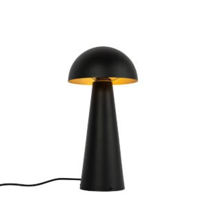 Vonkajšia stojaca lampa čierna 50 cm - Mushroom