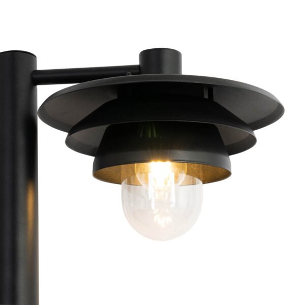 Dizajnová vonkajšia stĺpová lampa čierna 100 cm IP44 - Morty - Image 2