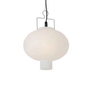 Závesné vonkajšie svietidlo biele 35 cm so zástrčkou IP44 - Pion