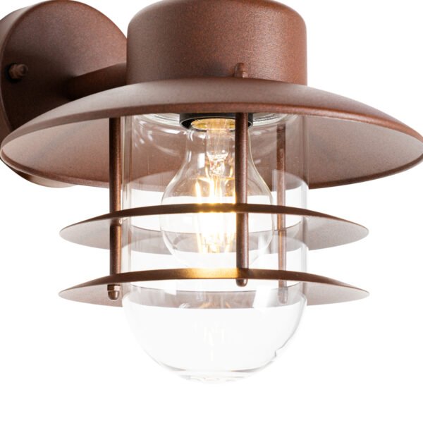Priemyselná nástenná lampa hrdzavohnedá IP44 - Shell - Image 2
