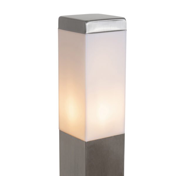 Vonkajšia lampa oceľ 80 cm so zásuvkou IP44 - Malios - Image 2