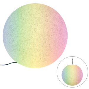 Smart vonkajšie svietidlo sivé 56 cm IP44 vrátane LED - Nura