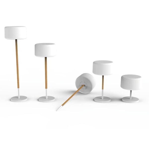 Vonkajšia stojaca lampa biela vrátane stmievateľnej solárnej nabíjateľnej LED IP65 - Chloe Plant - Image 2