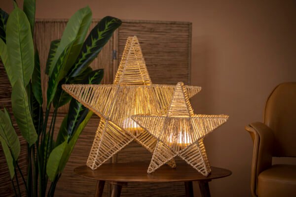 Vianočná stojaca lampa hnedá 60 cm s LED IP54 nabíjateľná - Sisine - Image 2